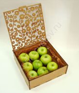 Box of green apples