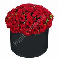 Large box of red roses